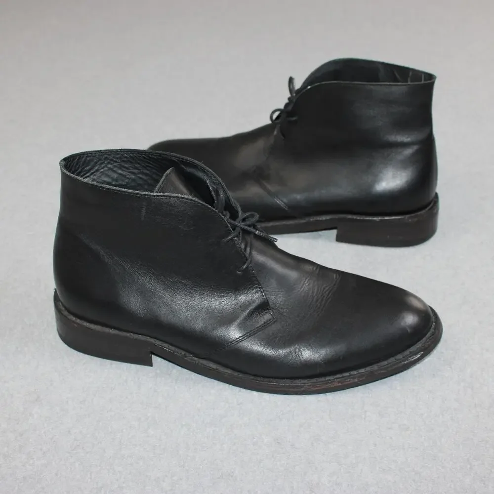 Thursday Everyday Boots Men 14 Black Leather Chukka Ankle Handmade Heritage READ